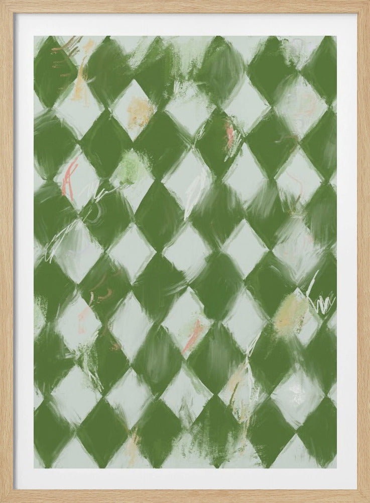 Groene diamanten | Poster