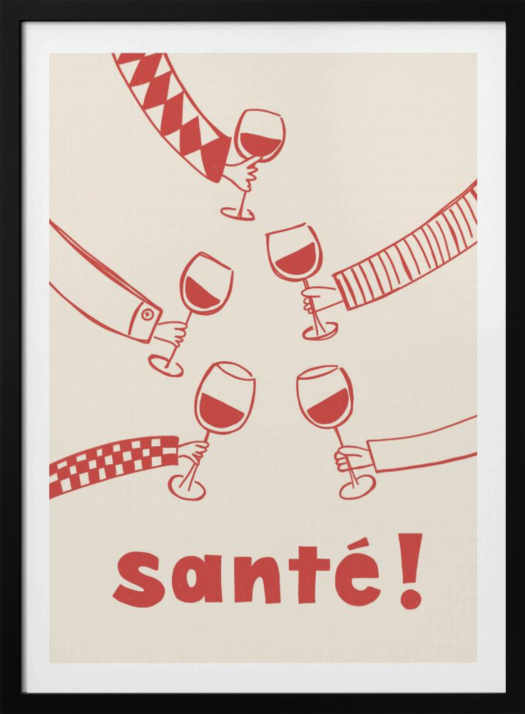 Santé! Wijnfeest met vrienden | Poster