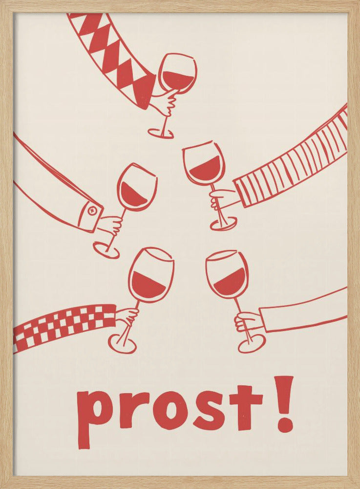 Proost! Wijnfeest met vrienden | Poster
