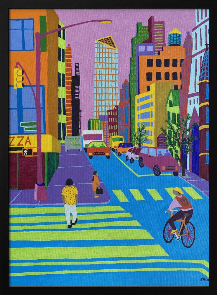 In de stad | Poster