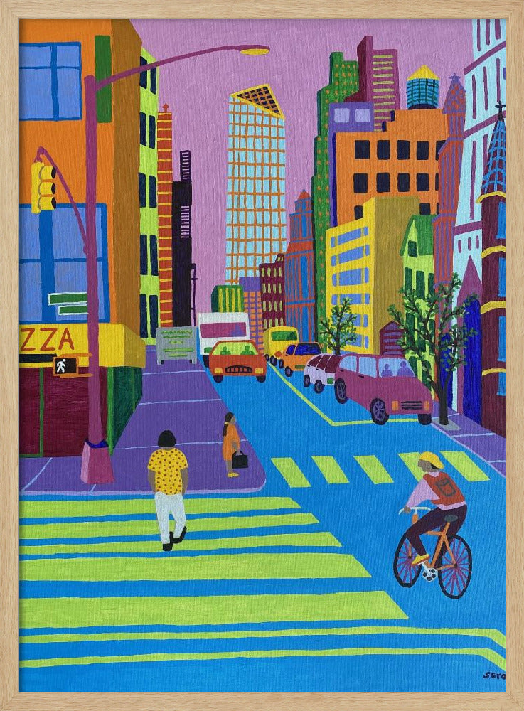 In de stad | Poster
