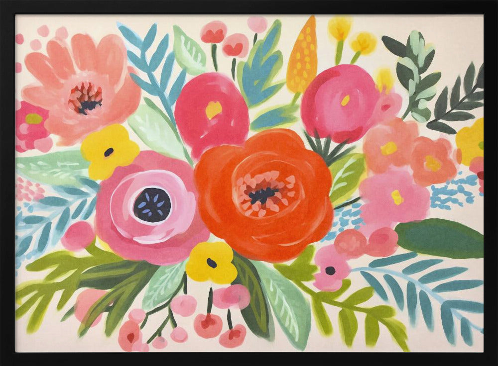 Eigenzinnig bloemenboeket | Poster