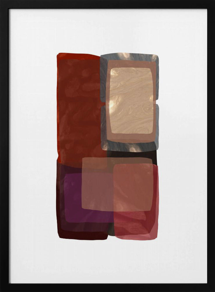 Deep Shades Shapes 1 | Poster