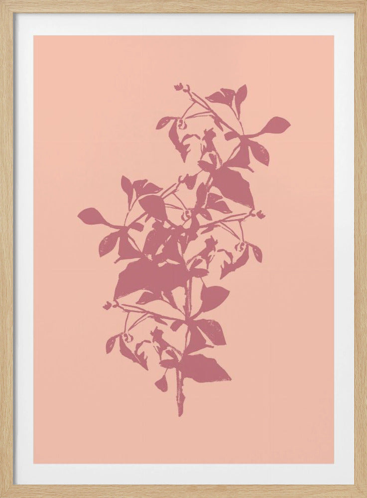 Bloemensilhouet 5 | Poster