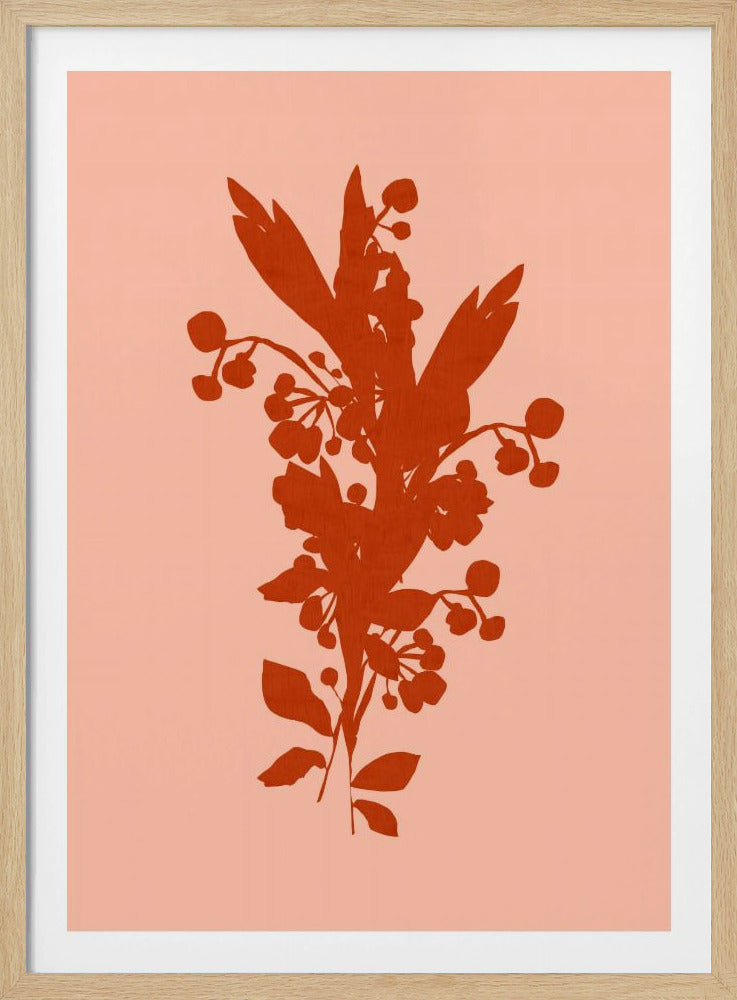 Bloemensilhouet 8 | Poster