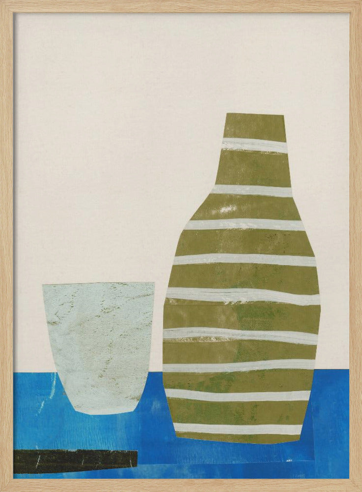 Alledaagse eenvoud - Vat en glas | Poster