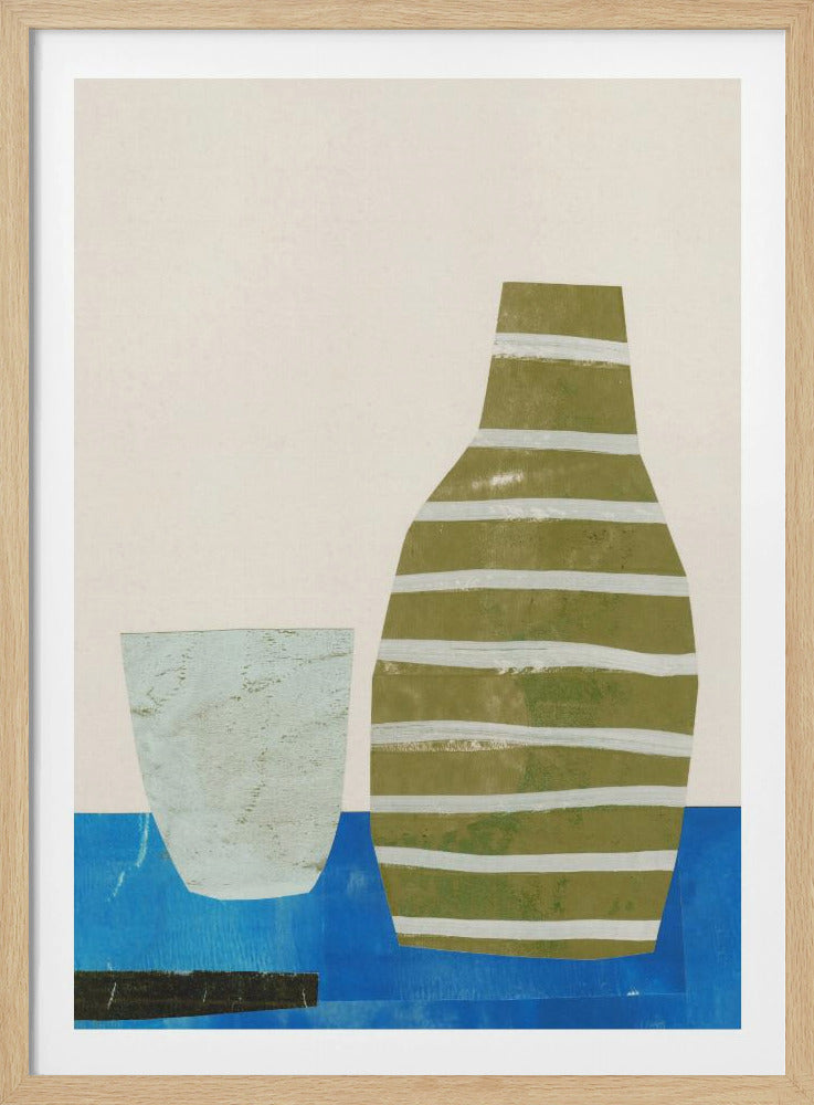 Alledaagse eenvoud - Vat en glas | Poster