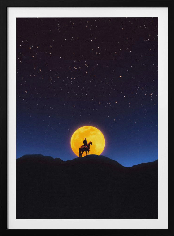 De ruiter en de maan | Poster