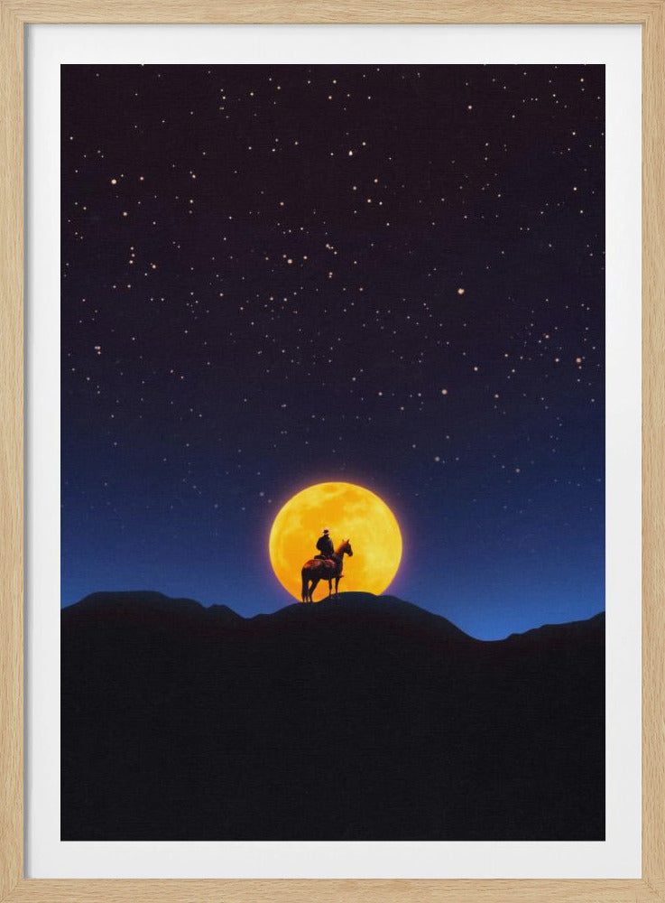 De ruiter en de maan | Poster