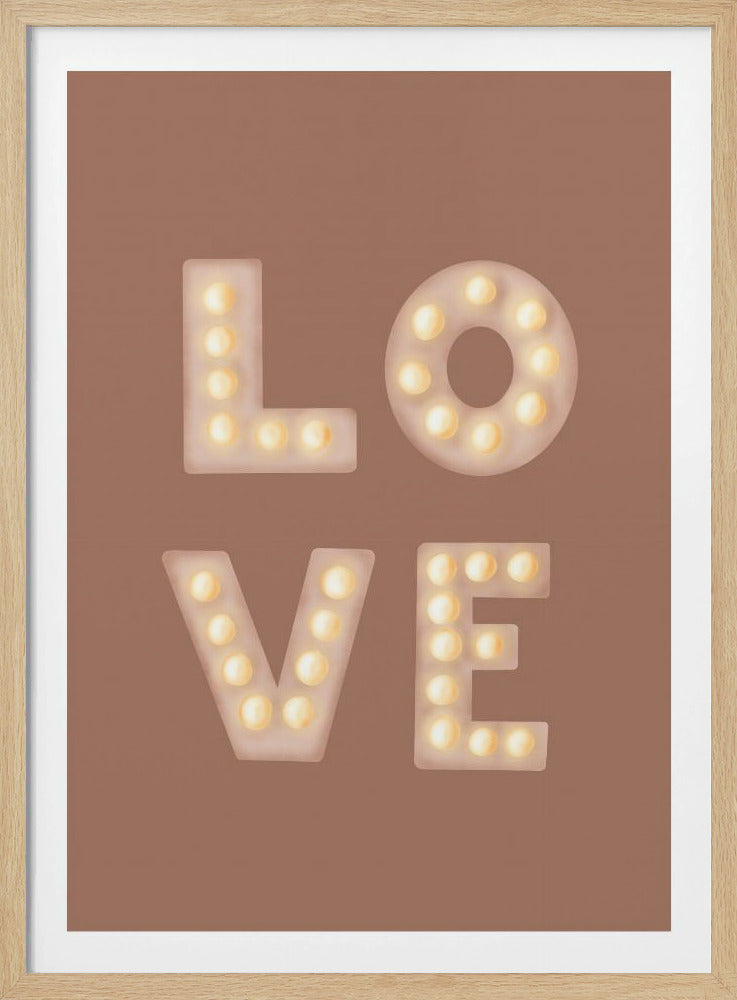 Liefdeslichtletters Mochamousse | Poster