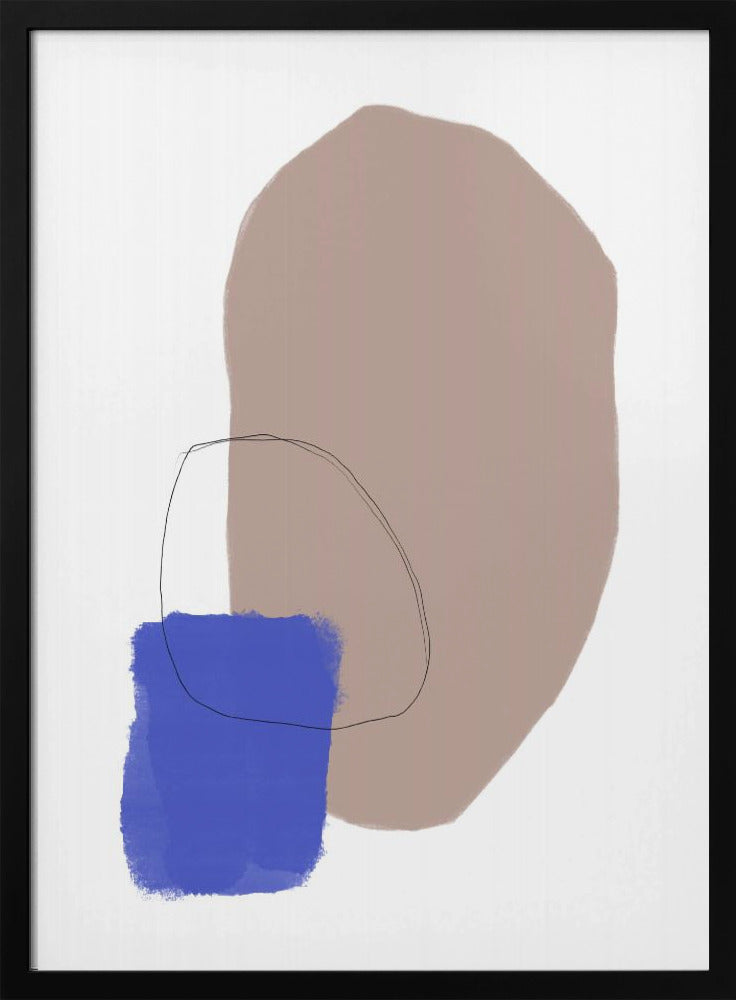 Organische vormen en aardse tinten | Poster
