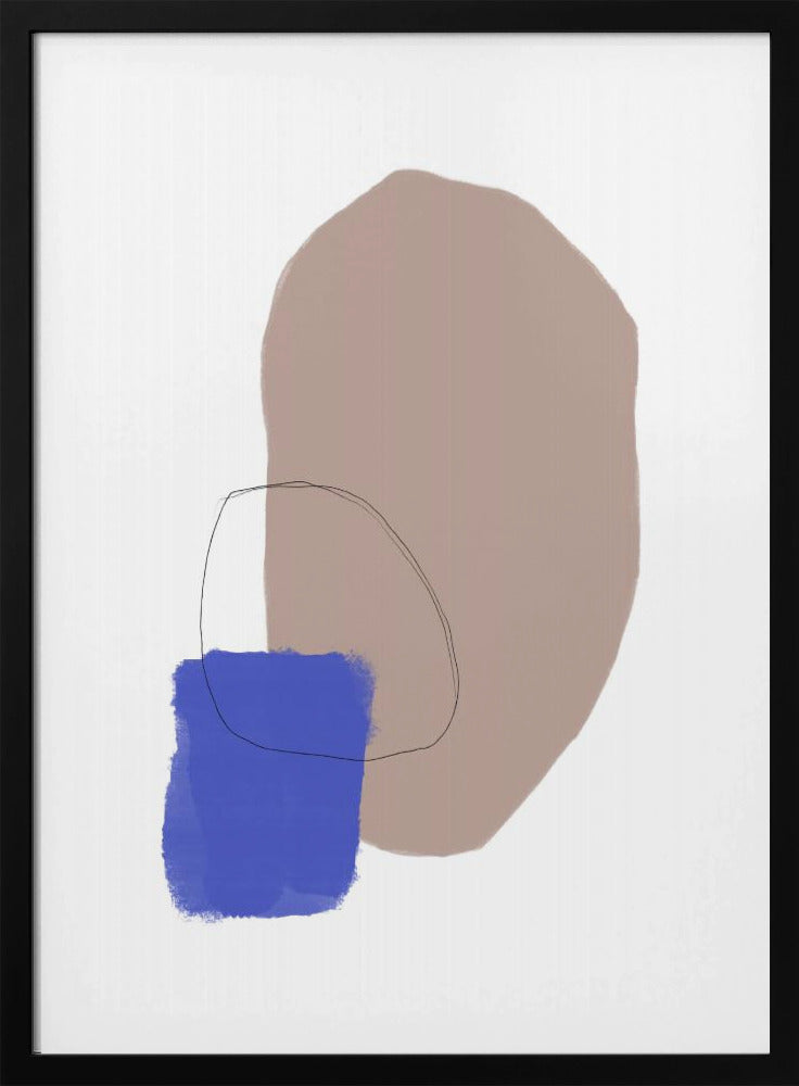 Organische vormen en aardse tinten | Poster