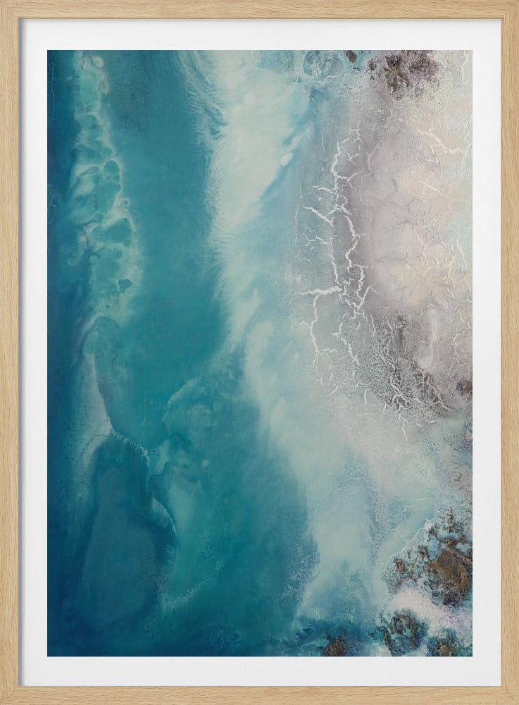Kalmerende zee - Oceaandrift 1 | Poster