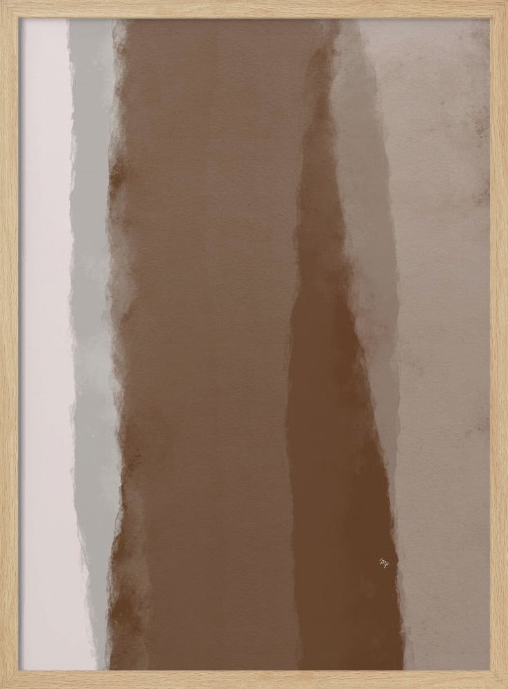 Abstracte Mocha-lineariteit | Poster
