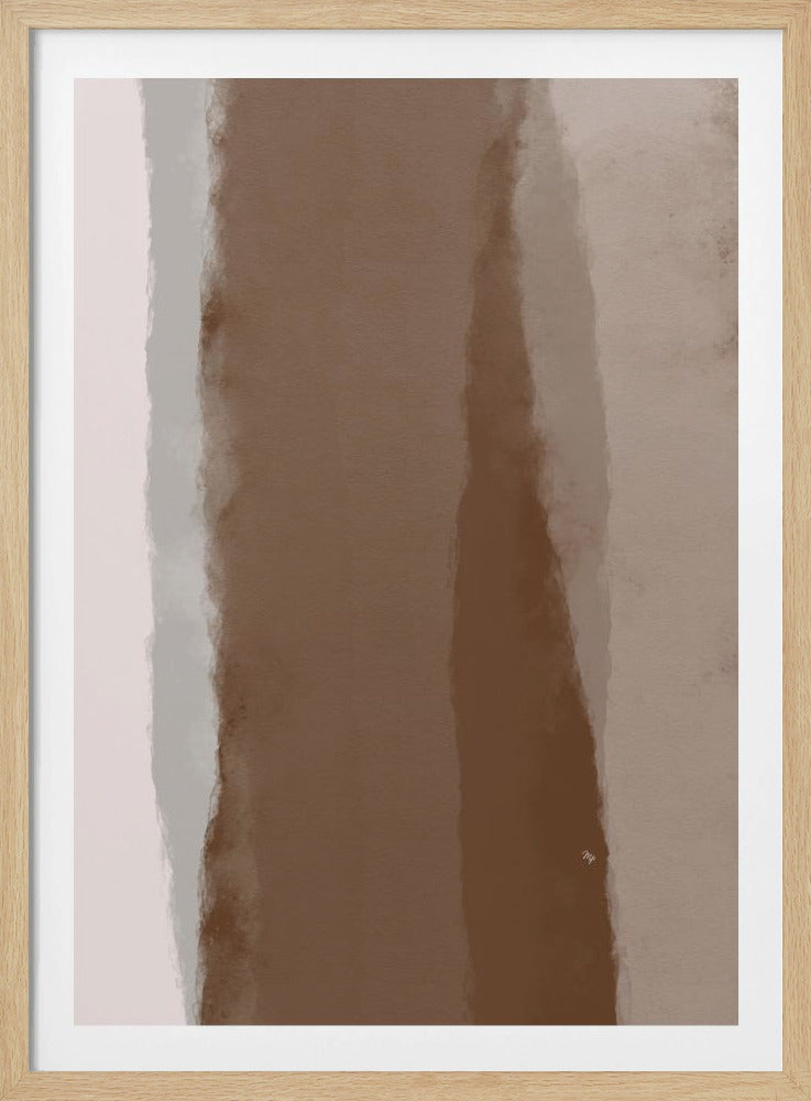 Abstracte Mocha-lineariteit | Poster