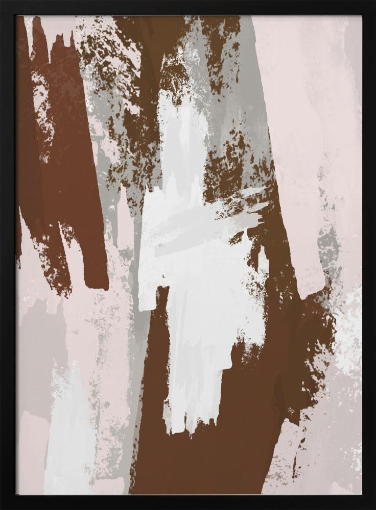 Abstracte bruine verf | Poster