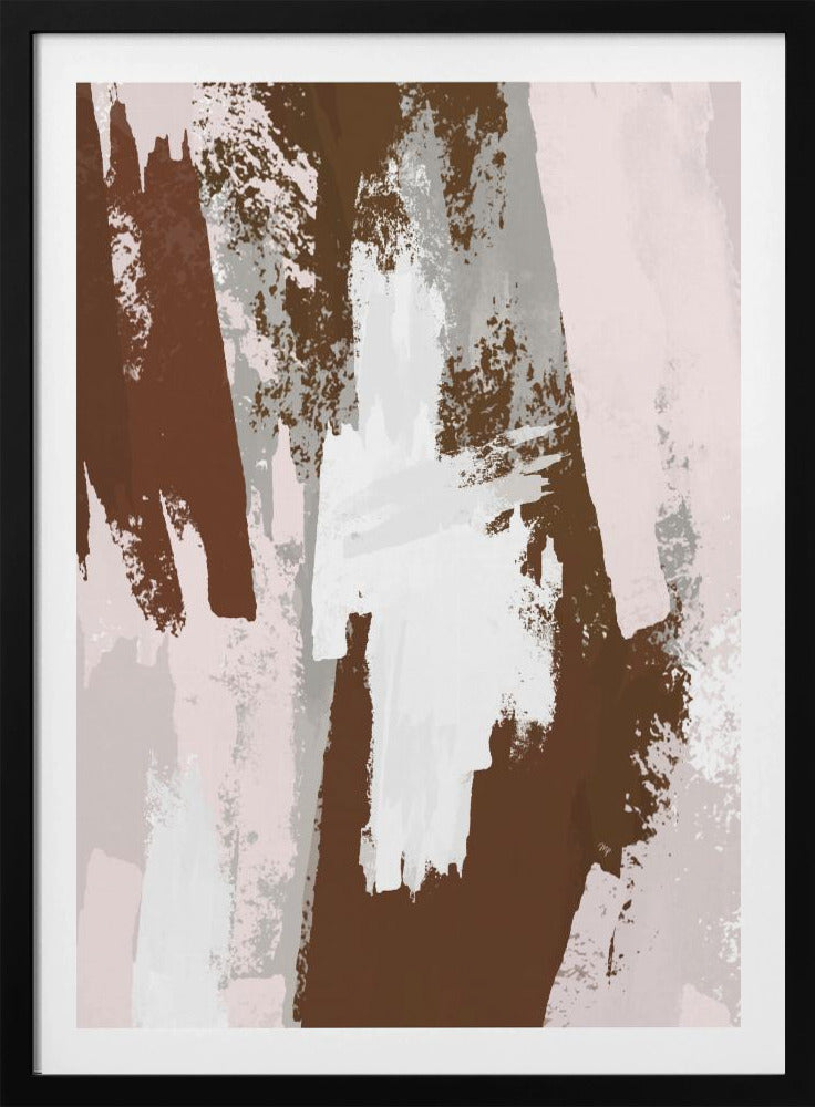 Abstracte bruine verf | Poster