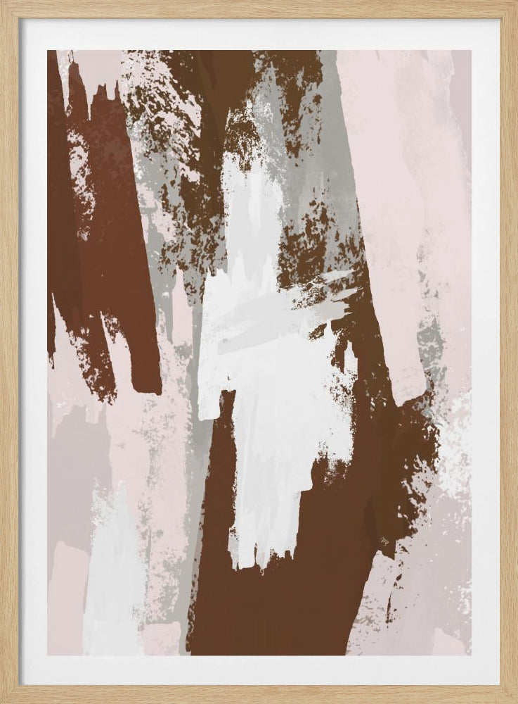 Abstracte bruine verf | Poster
