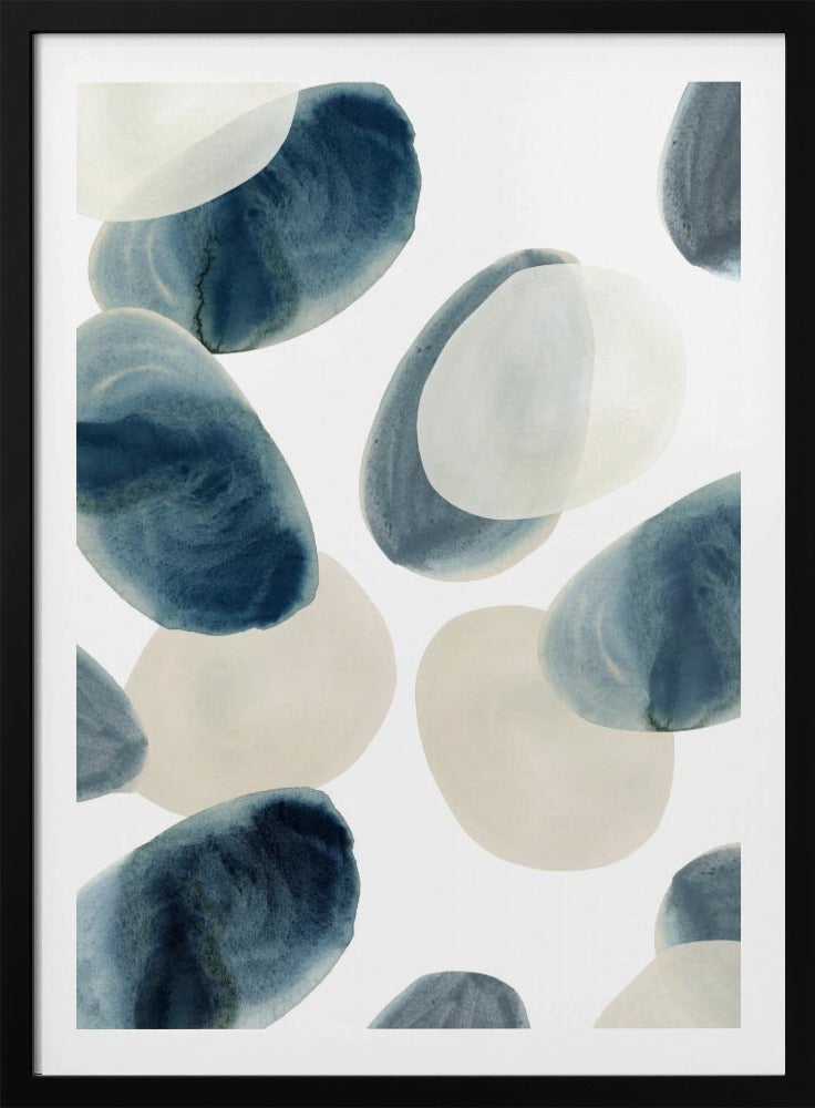 Tinten blauw 3 | Poster