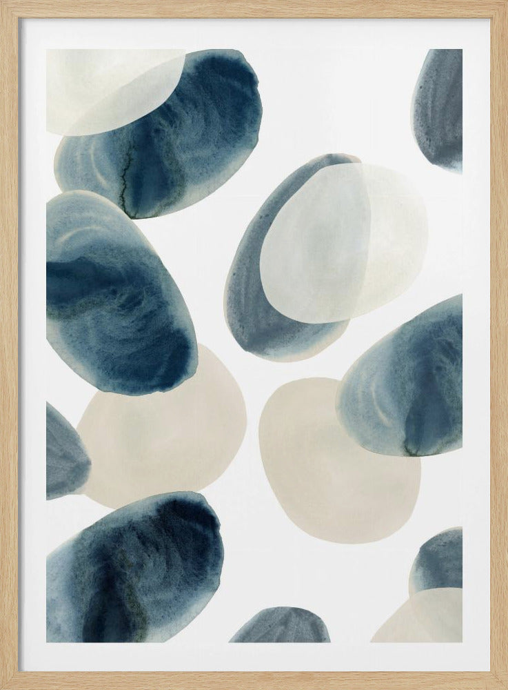 Tinten blauw 3 | Poster
