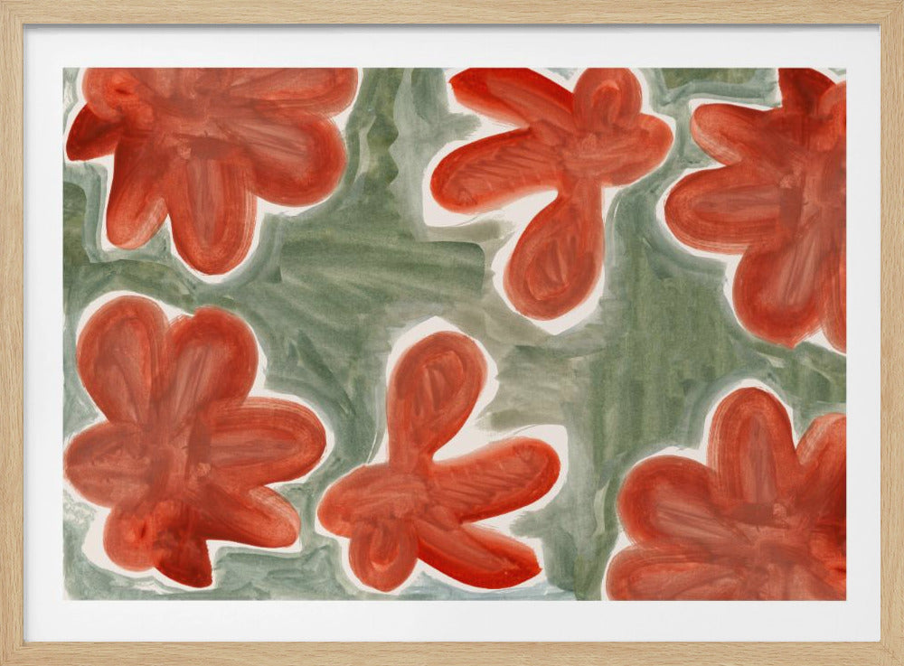 Grote bloemen | Poster