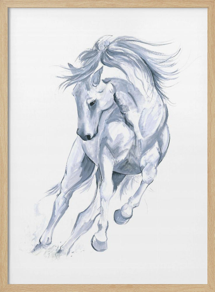 Abstract van een paardenrenbaan | Poster