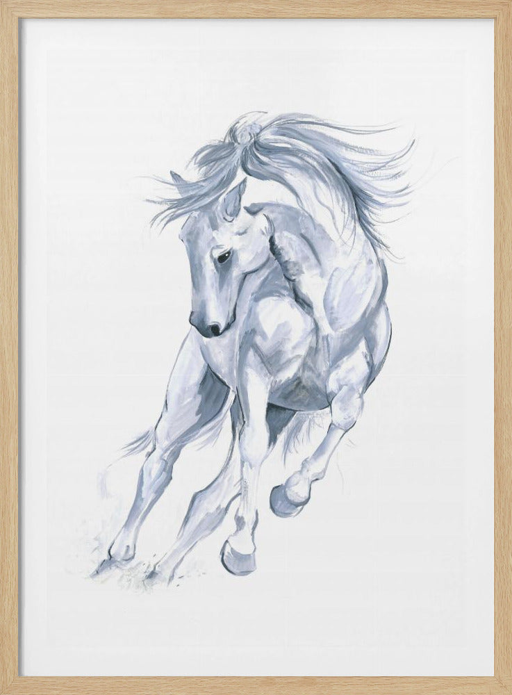 Abstract van een paardenrenbaan | Poster