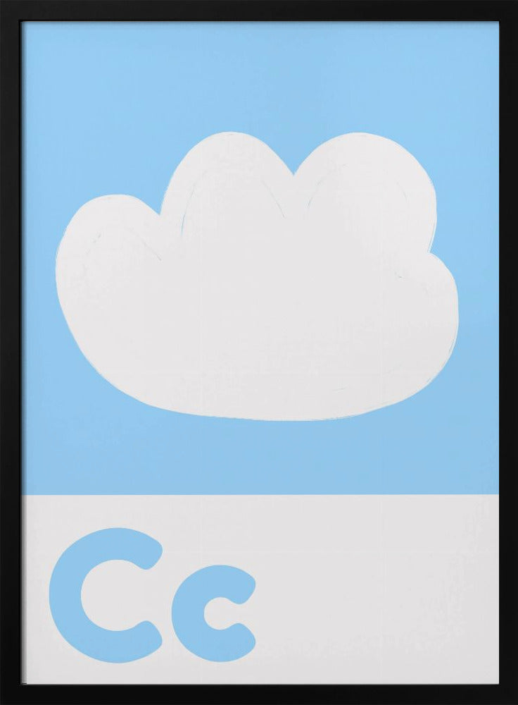 Cloudy Alphabet Sky | Poster
