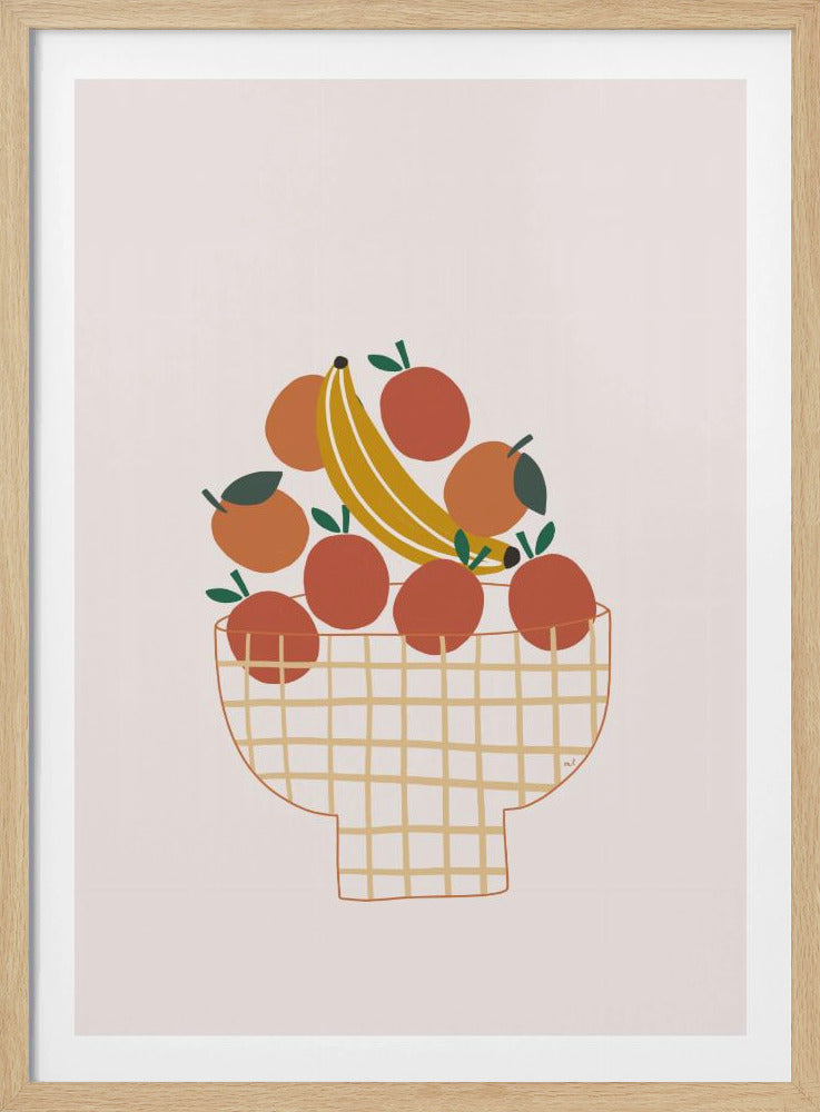 Kleurrijke fruitschaal | Poster