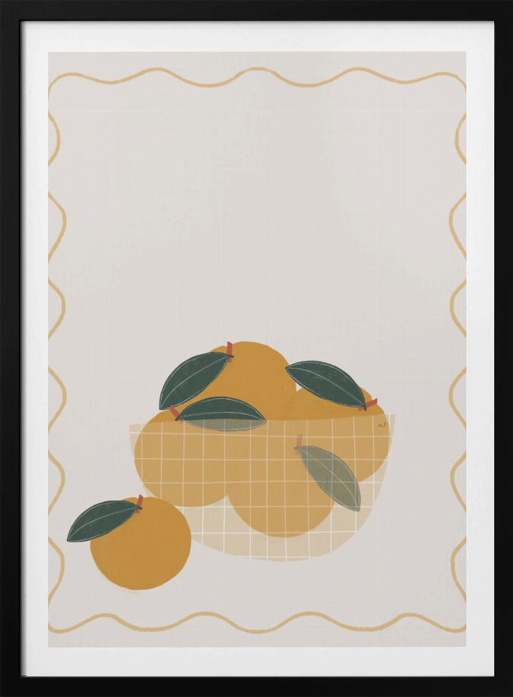 Schaal met sinaasappelen | Poster