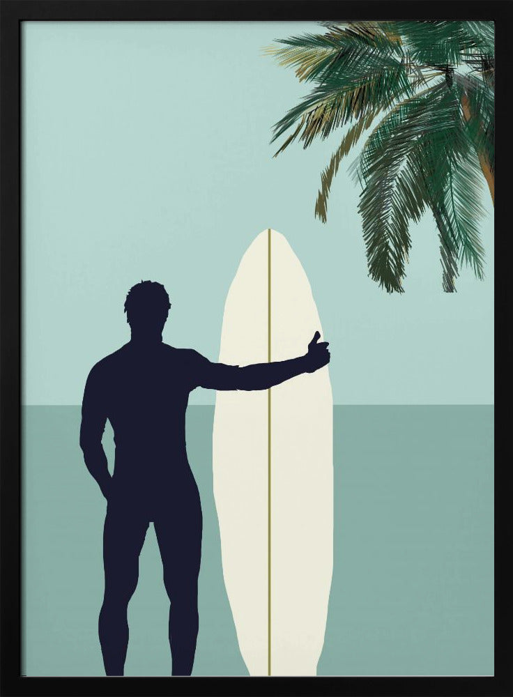 Surf Blauw 1 | Poster