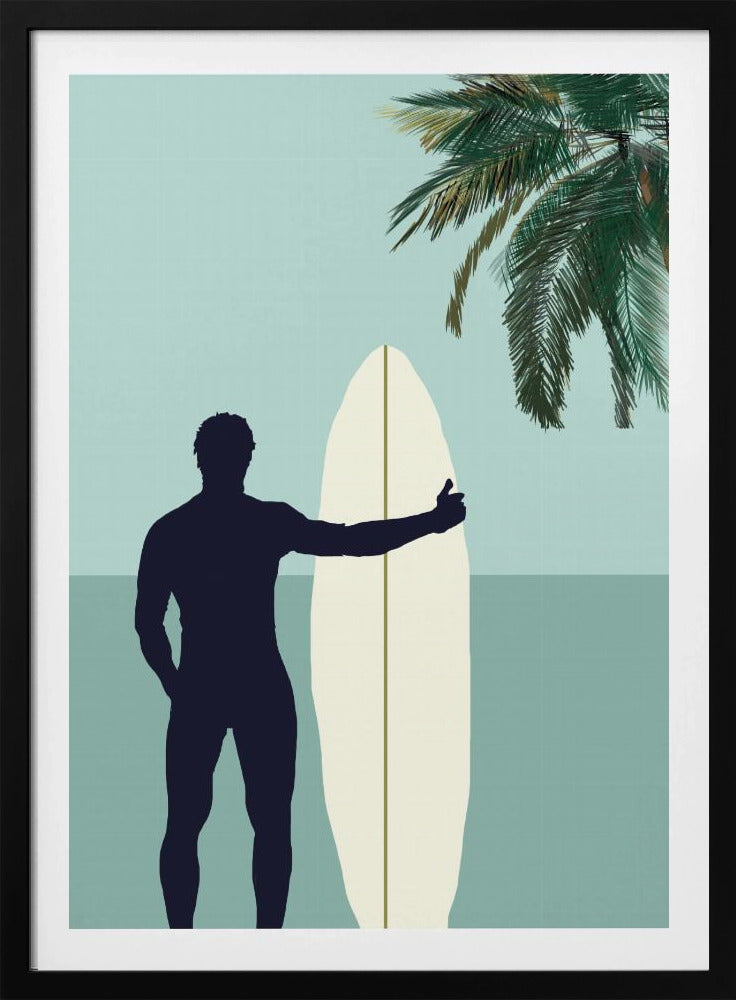Surf Blauw 1 | Poster