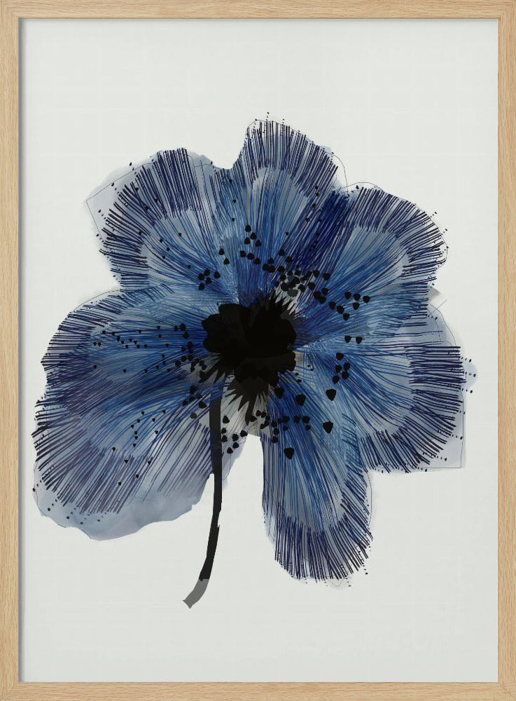 Blauwe Bloem 2 | Poster