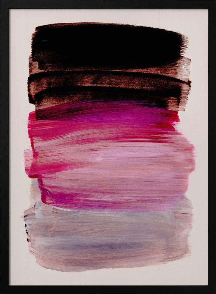 Abstracte penseelstreken 184 | Poster