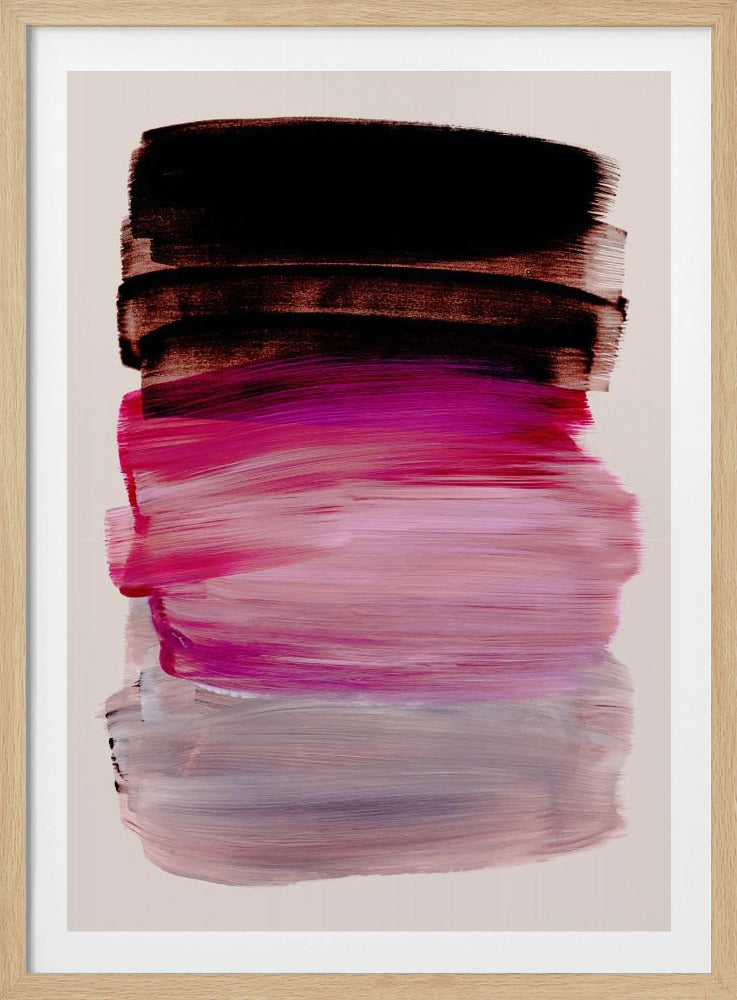Abstracte penseelstreken 184 | Poster