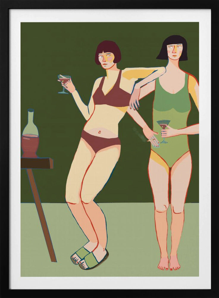Loungende dames | Poster
