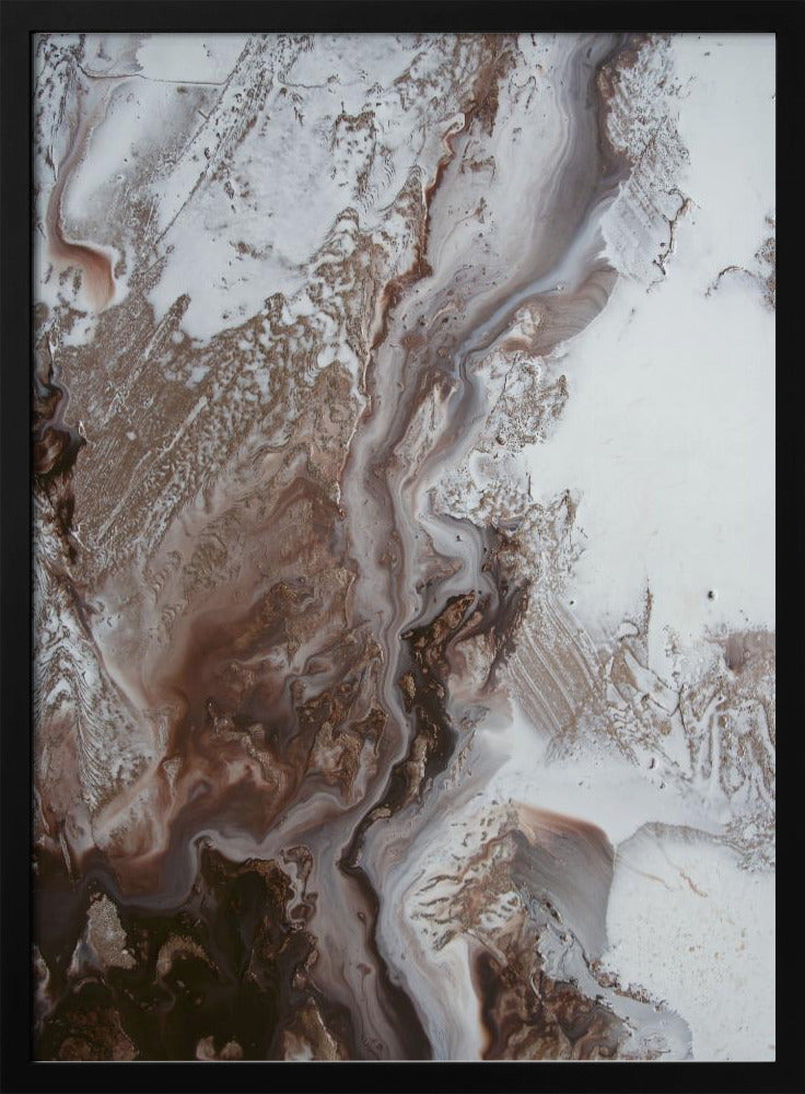Tijdloze kunst - Earthly Currents 2 - aardemarmer | Poster