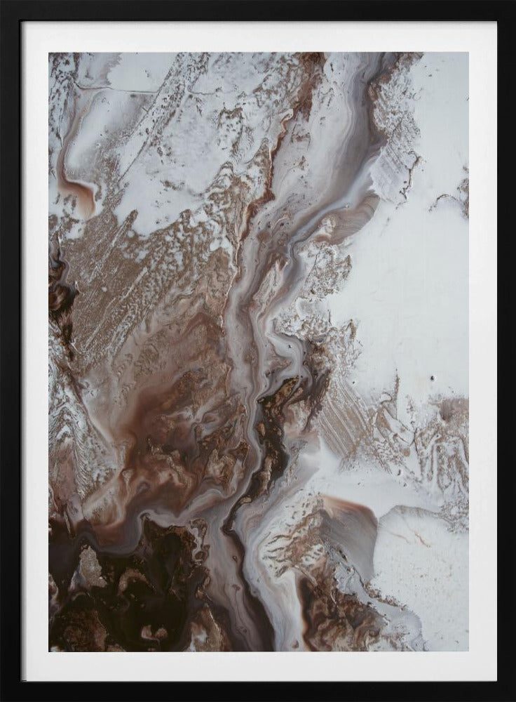 Tijdloze kunst - Earthly Currents 2 - aardemarmer | Poster