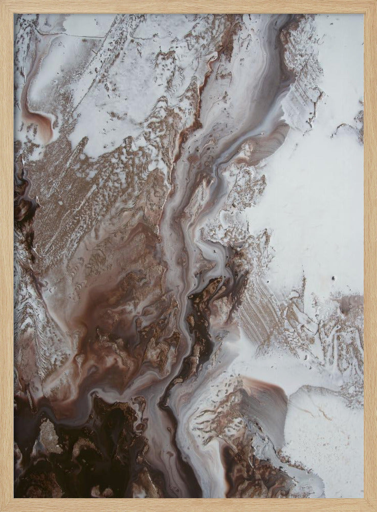 Tijdloze kunst - Earthly Currents 2 - aardemarmer | Poster