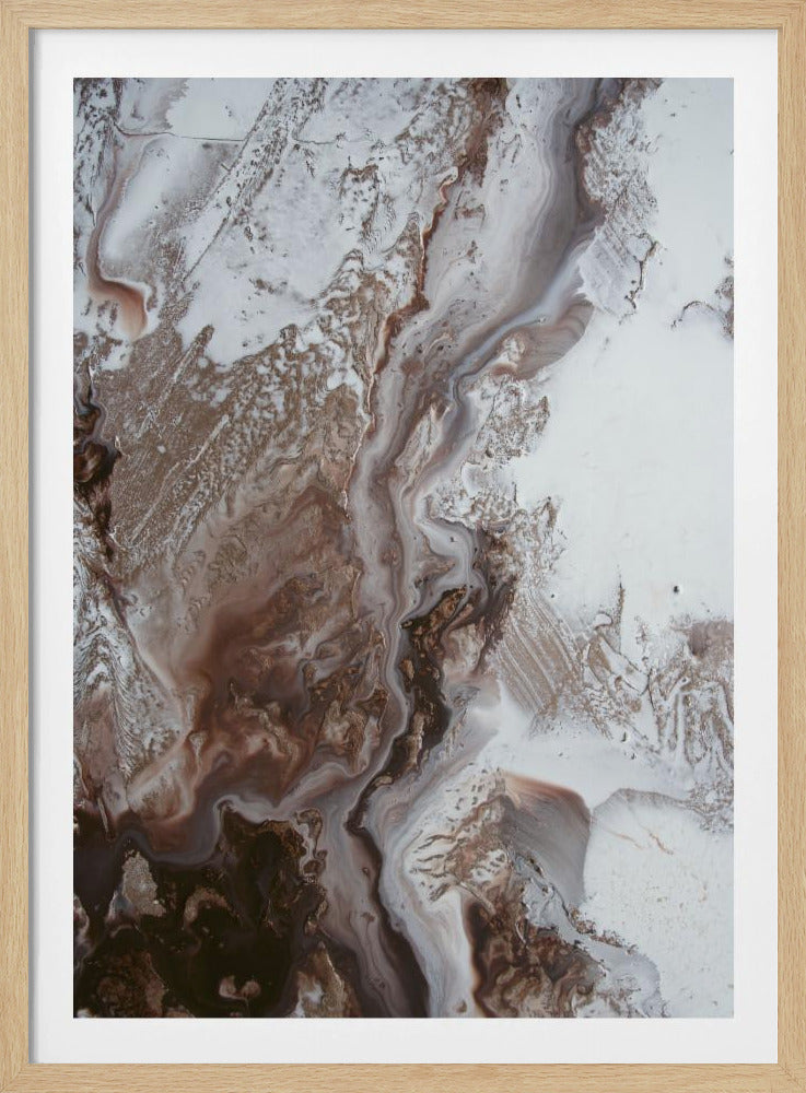 Tijdloze kunst - Earthly Currents 2 - aardemarmer | Poster