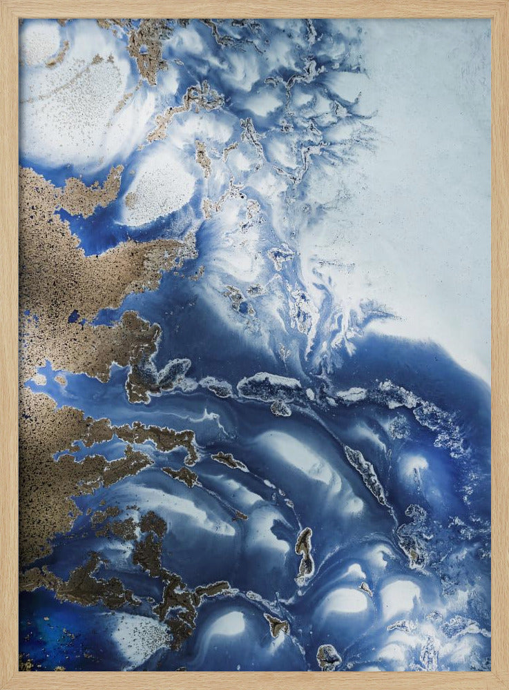 Peaceful - Ocean Wave Waltz - Oceanic textures | Poster