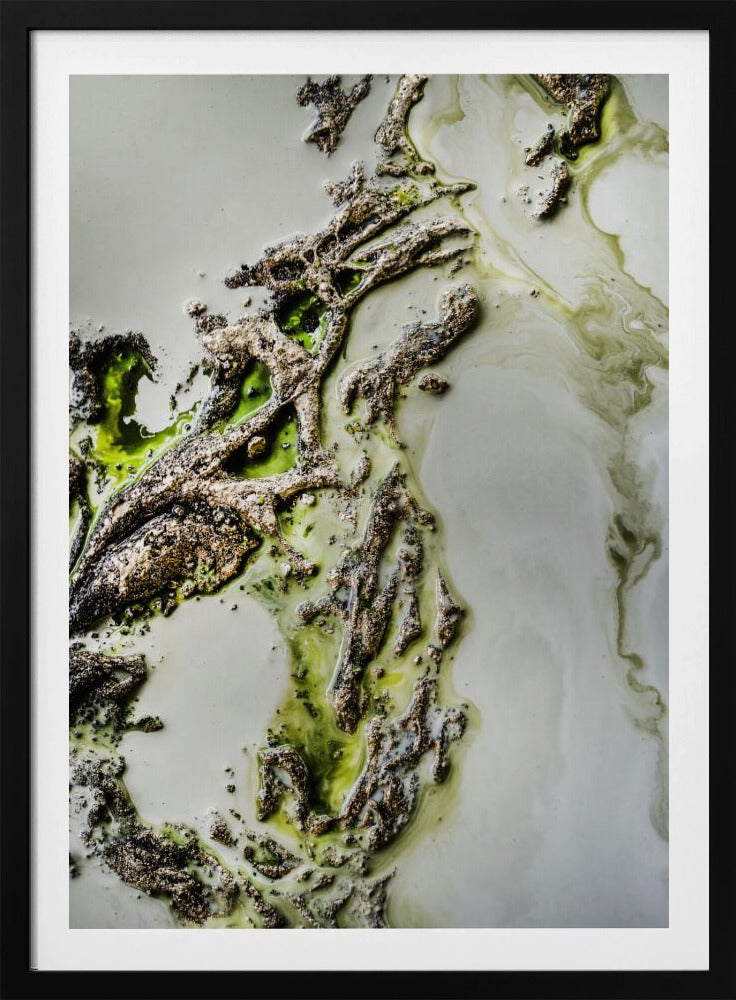 Hedendaagse kunst - Olive Enigma - Groen accent | Poster