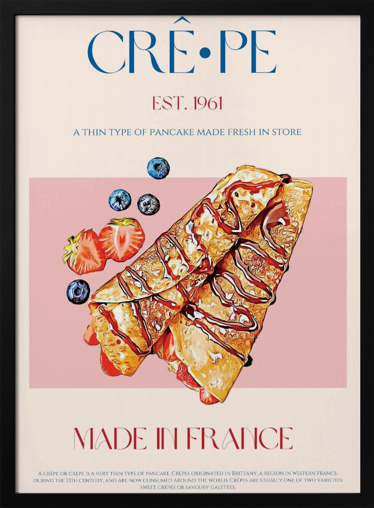 Franse crêpe-lekkernij | Poster