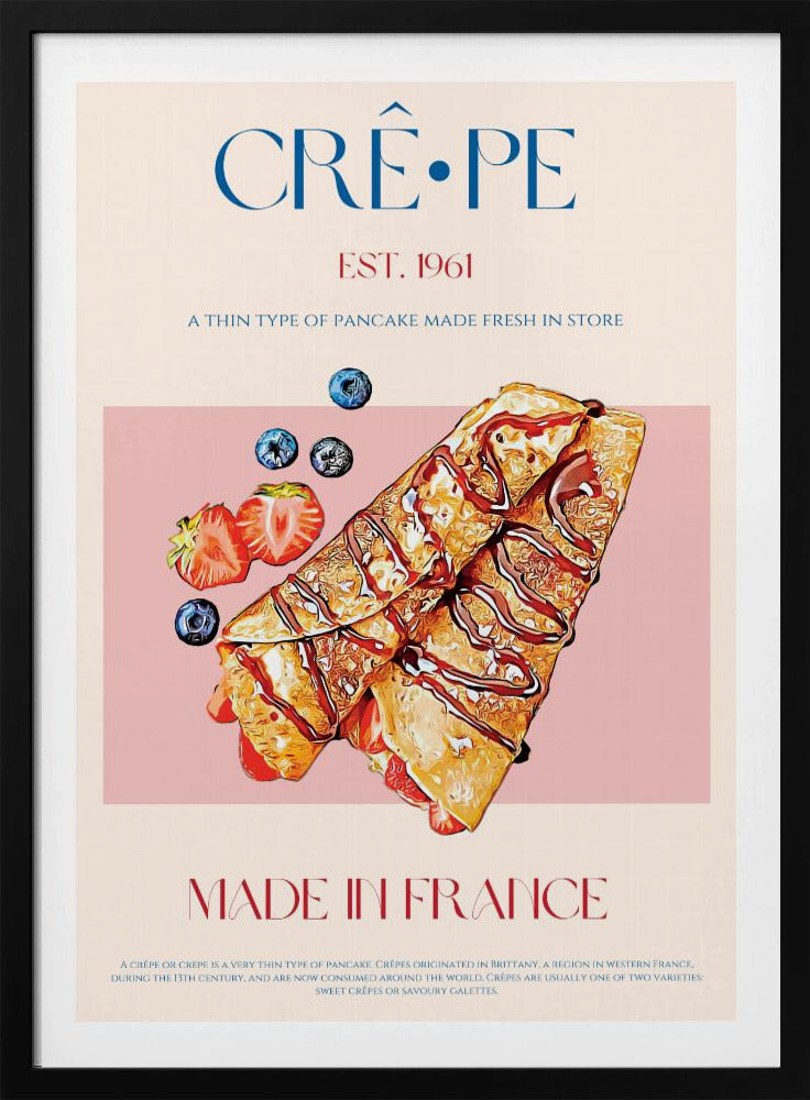 Franse crêpe-lekkernij | Poster