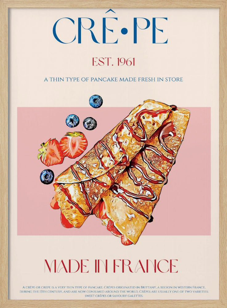 Franse crêpe-lekkernij | Poster