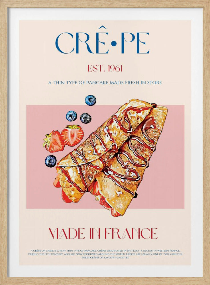 Franse crêpe-lekkernij | Poster