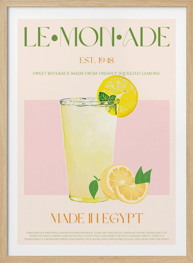 Verfrissend glas limonade | Poster
