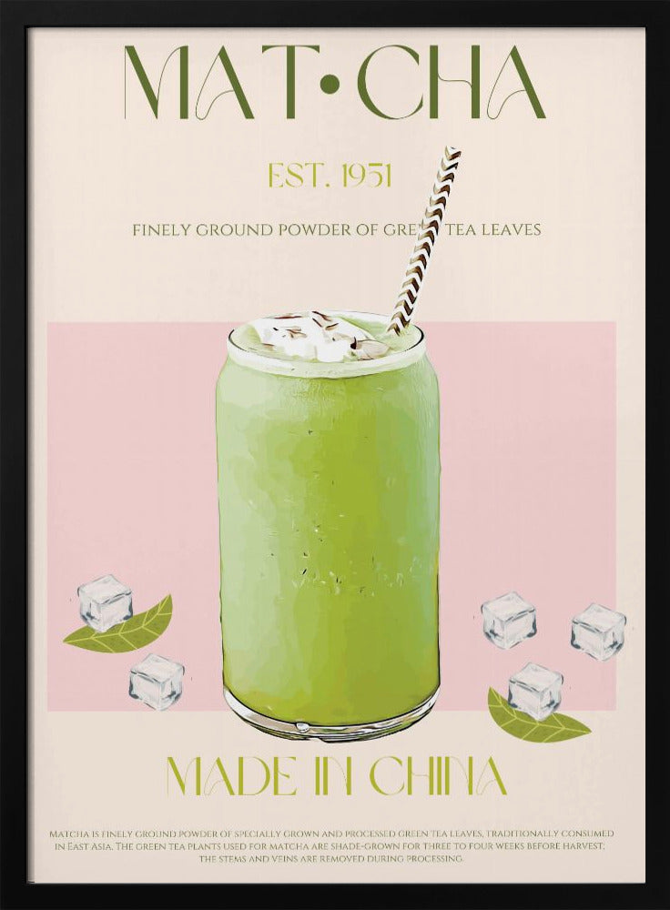Gekoelde Matcha Drank | Poster