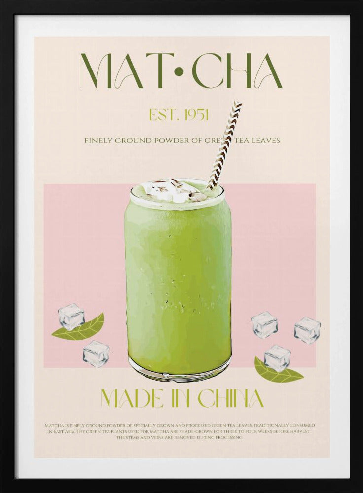 Gekoelde Matcha Drank | Poster