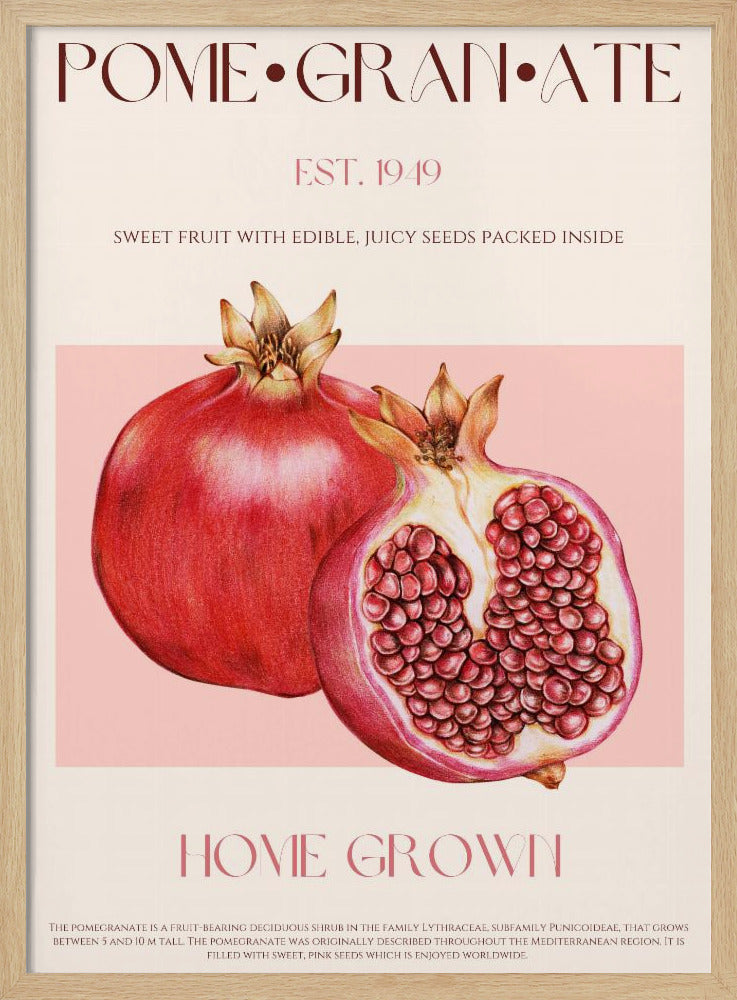 Sappige granaatappel | Poster